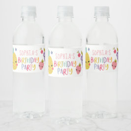 Frutti Birthday Party Waterfles Etiket