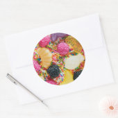 Frutti tutti fruit snoep strooit schattig kleurrij ronde sticker (Envelop)