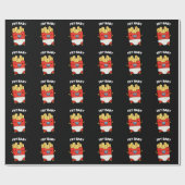 Fry Baby Funny French Fries Pun Dark BG Cadeaupapier (Vlak)