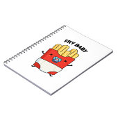 Fry Baby Grappige Franse Friet Punt Notitieboek (Linkerzijde)