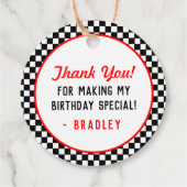 Fry Birthday Party Bedankjes Labels (Achterkant)