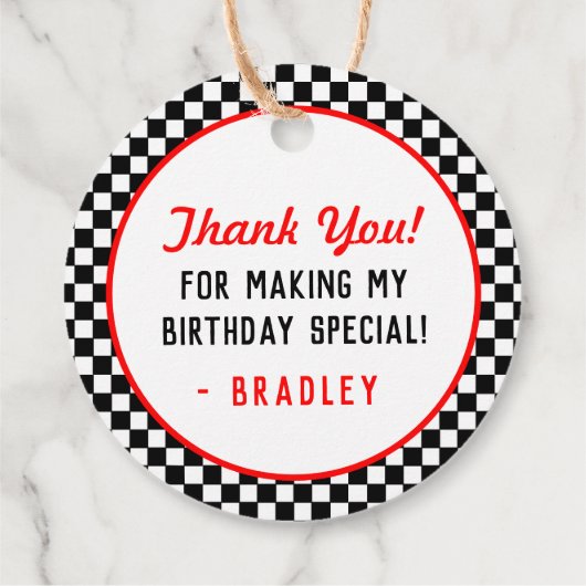 Fry Birthday Party Bedankjes Labels (Achterkant)