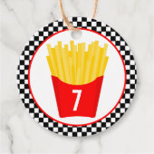 Fry Birthday Party Bedankjes Labels (Voorkant)