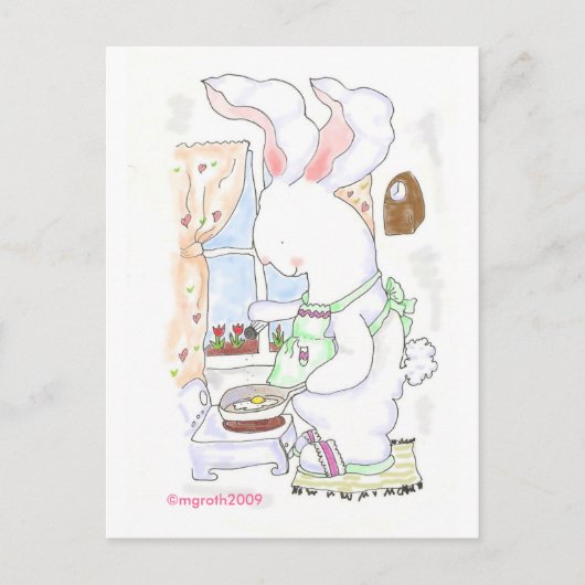 Fry Bunny briefkaart - (Voorkant)