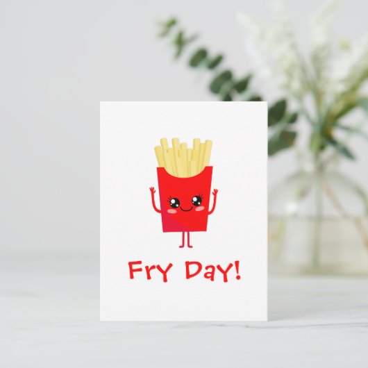 Fry Day Briefkaart (Staand voorkant)