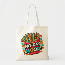 Fry-day Mood Canvas tas - Leuk en kleurrijk design