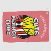 Fry-Day personalize valentijn Golfhanddoek (Horizontaal)