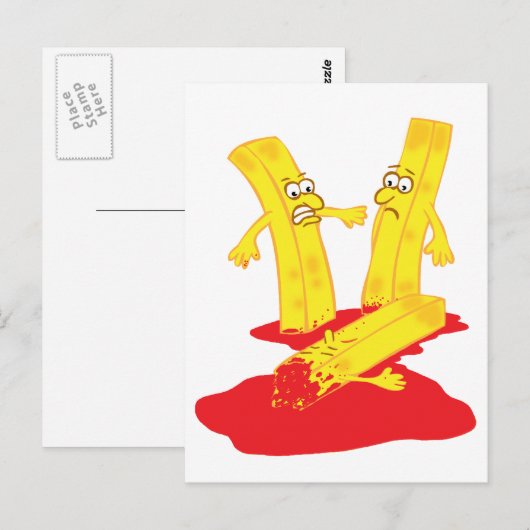 Fry Death Briefkaart (Voorkant / Achterkant)