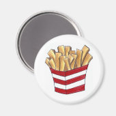 Fry Fries Chips Fast Junk Food Foodie Magneet (Voorkant / Achterkant)