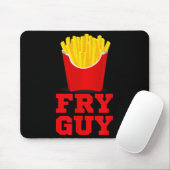 Fry Guy Fast Food Lover Fries Funny Novelty  Muismat (Met muis)