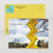 Fry look Yellow articular wall Denver Briefkaart (Voorkant / Achterkant)