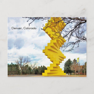 Fry look Yellow articular wall Denver Briefkaart