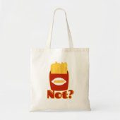 Fry not Cheeky French Fries Cartoon Motto Tote Bag (Voorkant)