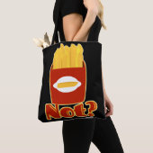Fry Not Fun French Fries Humor Motto Tote Bag (Dichtbij)