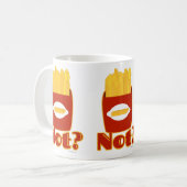 Fry not Funny Cartoon Fries Humor Design Koffiemok (Voorkant links)