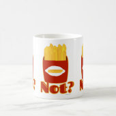 Fry not Funny Cartoon Fries Humor Design Koffiemok (Center)