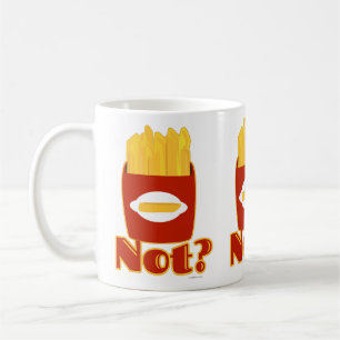 Fry not Funny Cartoon Fries Humor Design Koffiemok