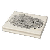 Fry Steak Fries Fried Potato Chips Chef Rubberstempel (Stempel)