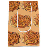 Fry Steak Fries Fried Potato Chips Foodie Medium Cadeauzakje (Achterkant)