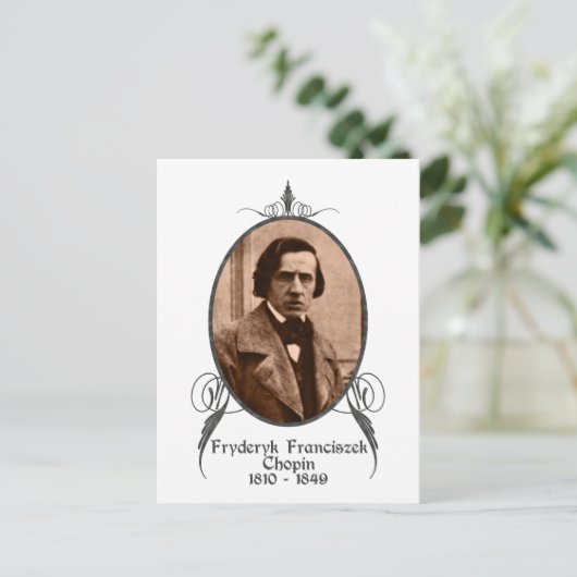 Fryderyk Chopin Briefkaart (Staand voorkant)
