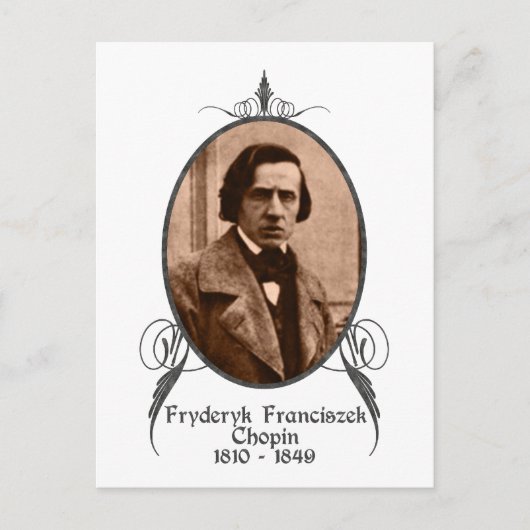 Fryderyk Chopin Briefkaart (Voorkant)