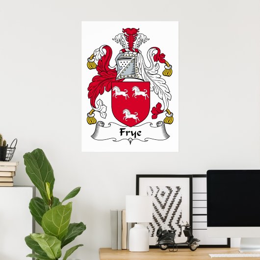 Frye Family Crest Poster (Thuiskantoor)