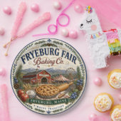 Fryeburg Fair Baking Co. Maine Melamine Bord (Feest)