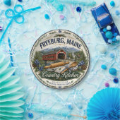 Fryeburg Maine Country Kitchen Melamine Bord (Feest)