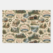Fryeburg Maine Huis Verwarming Inpakpapier Vel (Voorkant 2)