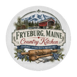 Fryeburg Maine Landelijke Keuken Decoratief Glas S Snijplank