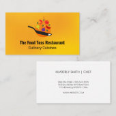 Frying Pan Gooien Voedsel | culinair Visitekaartje (Voorkant / Achterkant)