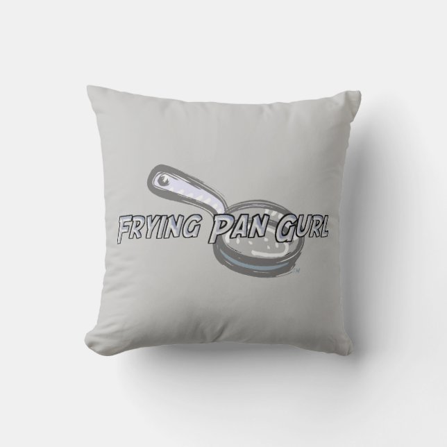 Frying Pan Gurl Logo Kussen (Voorkant)