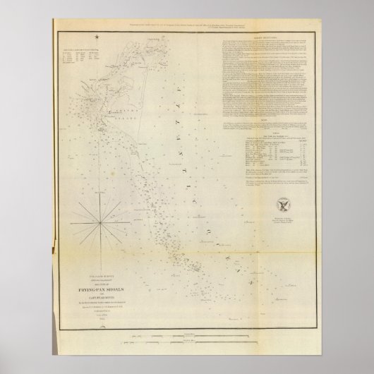 FryingPan Shoals, Cape Fear River Poster (Voorkant)