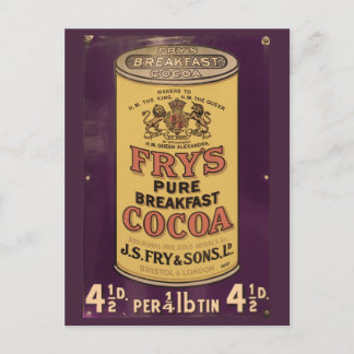 Fry's Cocoa Vintage Ad Briefkaart