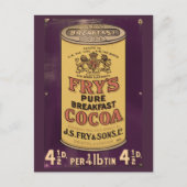 Fry's Cocoa Vintage Ad Briefkaart (Voorkant)