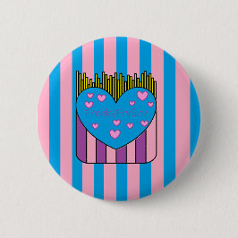 FryShy Button roze en blauw