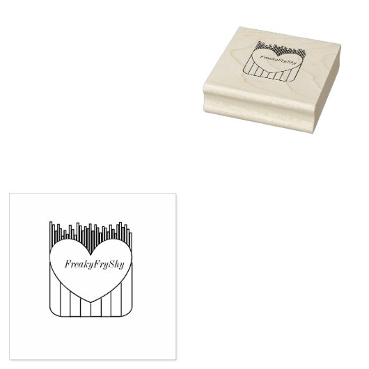 FryShy Stamp Rubberstempel (Gestempeld)