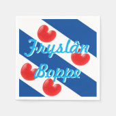Fryslan Boppe Friesland Vlag Servet (Voorkant)