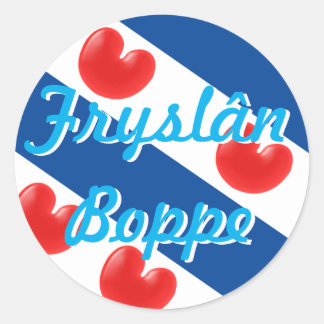 Fryslân Boppe Ronde Sticker