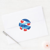 Fryslân Boppe Ronde Sticker (Envelop)