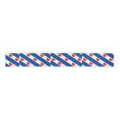 Fryslân Flag Grosgrain Lint (Voorkant)