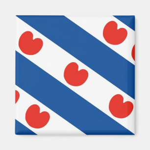 Fryslan, Friesland Friese Vlag Koelkast Magneet