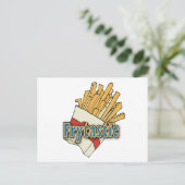 Frytastic ~ French Fries Fantastic Junk Foods Briefkaart (Staand voorkant)