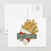 Frytastic ~ French Fries Fantastic Junk Foods Briefkaart (Voorkant / Achterkant)
