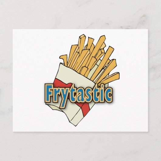 Frytastic ~ French Fries Fantastic Junk Foods Briefkaart (Voorkant)