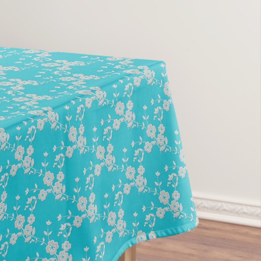 FS-stijl 1-Aqua-White-52x70-KATOENTABLECLOTH Tafelkleed (Voorbeeld)