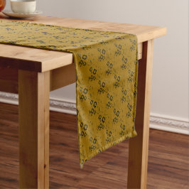 FS-stijl 1-GOLD-TABLE RUNNER 14x72inch Korte Tafelloper