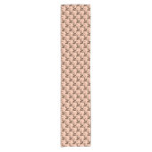 FS-stijl 1-PEACH-BROWN-TABEL RUNNER 14x72inch Korte Tafelloper (Voorkant)