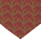 FS-stijl 1-RED-GOLD-TABLE RUNNER 14x72inch Korte Tafelloper (Hoek)