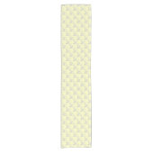 FS-stijl 1-YELLOW LT-WITTE TABEL RUNNER 14x72inch Korte Tafelloper (Voorkant)